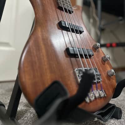 Warwick German Pro Series Corvette Bubinga 4 Active 2010s - Natural Transparent image 5