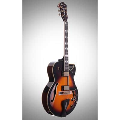 Ibanez LGB30 George Benson Electric Guitar, Vintage Yellow Sunburst, with Case image 4