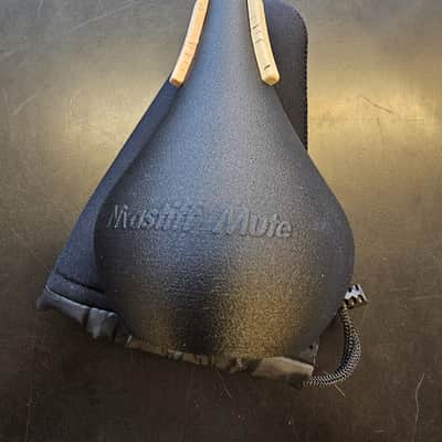 Mastiff Mutes Trumpet Straight Mute with Metal Bottom 2026 - Black Plastic w/ Metal Bottom image 2