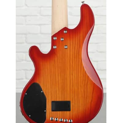 Lakland USA 55-94 Deluxe Quilted Maple Bass Guitar - Cherry Sunburst (Open Box) image 5