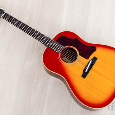 1964 Gibson J-45 ADJ Vintage Dreadnought Acoustic Guitar Cherry Sunburst, Collector-Grade w/ Case image 13