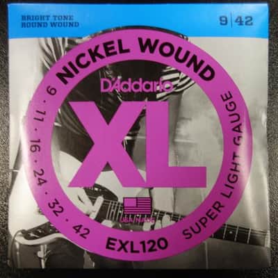 D'addario EXL-120 Super Light Gauge 9-42 Nickel Wound image 1