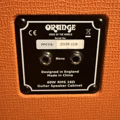 Orange PPC112 60-Watt 1x12" Guitar Cabinet 2010s - Orange image 3