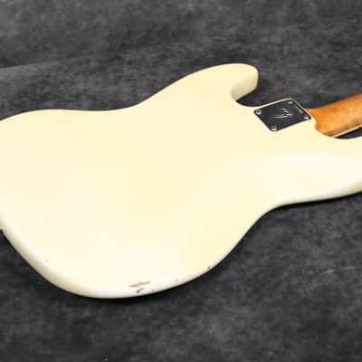 1966 Fender Jazz Bass - Olympic White Refinish image 13