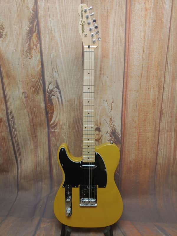 Squier Affinity Telecaster Left-Handed with String-Through Bridge 2021 - Present - Butterscotch Blonde image 1