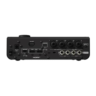 Yamaha 6 in / 4 out dual USB-C Audio/Video Interface, touchscreen, black finish image 4