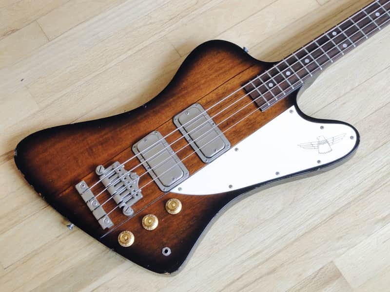 1991 Greco Thunderbird IV TB1100 Electric Bass Guitar Japan Fujigen Gibson Lawsuit w/Original Case image 1