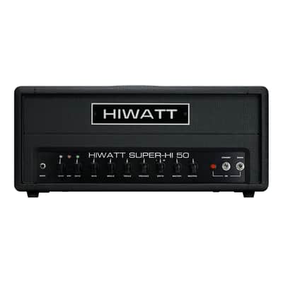 Hiwatt T-Series SUPER-HI 50 50-Watt Hi-Gain Tube Guitar Amplifier Head - Black image 2