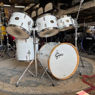 Gretsch USA 6-Piece Drum Set 1970s - White Nitron image 2