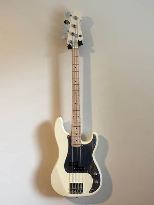Kirk Bass Guitars Custom Shop Precision Bass 2026 - Flat Aged White image 1