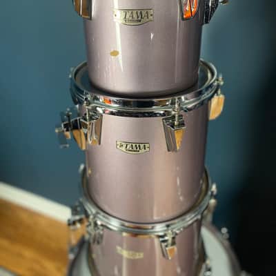 Tama Granstar Concert Tom 9-piece drum set in Heather Metallic finish image 4