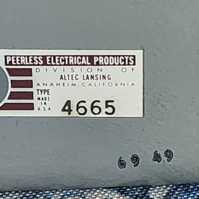 Peerless Altec NOS PAIR of 4665 MC Stepup Microphone Preamp Transformer  1960s image 3
