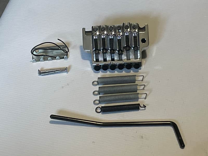 2000's Korean Ibanez RG Series Edge Pro II Chrome Floyd Rose Tremolo Bridge & Arm image 1