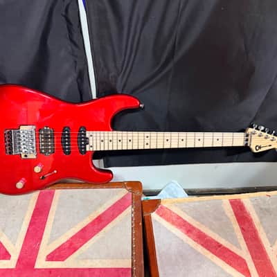 Charvel MJ San Dimas Style 1 HSS FR M Metallic Red Electric Guitar image 1