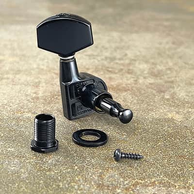 Gotoh Large Schaller-style Knob Tuners -3 Per Side Black 07202BX image 2