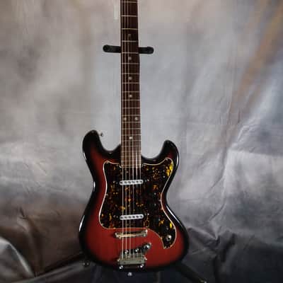 Kawai Vintage Made in Japan Offset Body Electric Guitar 1960s Red Burst image 1