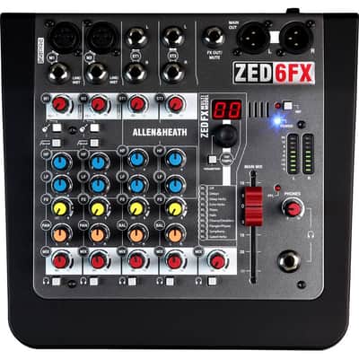 Allen & Heath ZED6FX Compact 6-Channel Analog Mixer with Effects image 2