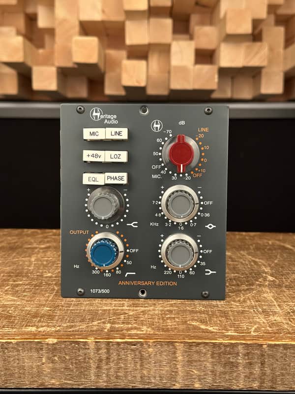 Heritage Audio 1073/500 Anniversary Edition Mic Pre / EQ 500 Series Neve 1073 Hand-wired preamp image 1