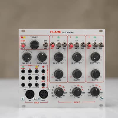 Flame Clockwork Eurorack Module w/ Box & Patch Cables #58515 image 3