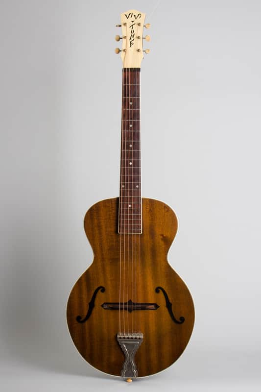 Vivi-Tone  Solid Body Electric Guitar (1932), ser. #68, brown hard shell case. image 1