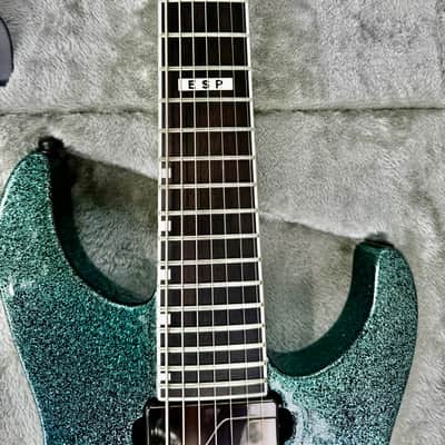 ESP E-II M-II 7B Baritone 7-String Evertune Guitar w/ Case – Granite Sparkle image 4