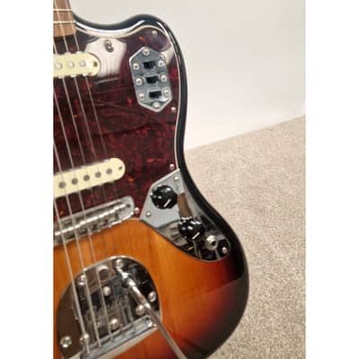 Fender Jaguar - Electric Guitars - 3-Colour Sunburst - Very Good w/ Soft Case image 2