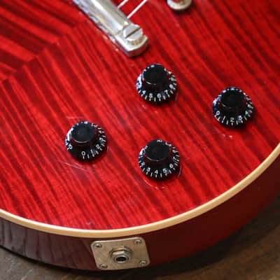 2012 Gibson Custom Les Paul Class 5 Electric Guitar Red Tiger + COA OHSC image 6