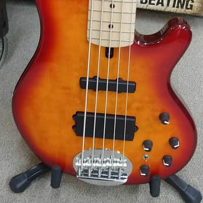 Lakland Skyline 55-02 - Cherry Sunburst - NEW image 2