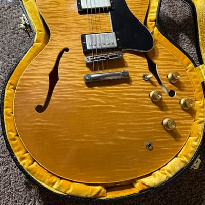 Gibson 2015 Memphis '63 ES-335 Block Neck - Figured Natural VOS image 12