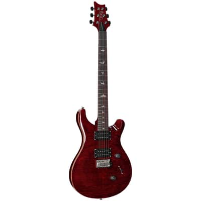 PRS Paul Reed Smith SE Custom 24 Electric Guitar (with Gig Bag), Exclusive Black Cherry image 2