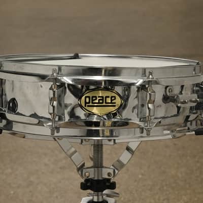 Peace 13x4 Metal Hammered Snare Drum - Metal image 1