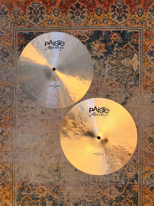 Paiste MASTERS DARK HIHATS 14” Amazing Shape! 768 1168 g Dark Complex Responsive! Don’t PAY $720! image 1
