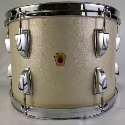 Ludwig 13"Silver Sparkle Tom Drum Vintage60s 3Ply Natural Maple Keystone Classic image 1