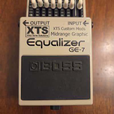 Boss GE-7 (Old Style w/Box) XTS Midrange Mod Xact Tone Solutions Modded Graphic Equalizer EQ image 3