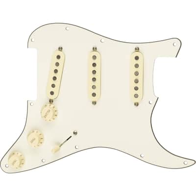 Fender Pre-Wired Strat Pickguard, Texas Special SSS Parchment - Single Coil Pickup for Guitars image 1