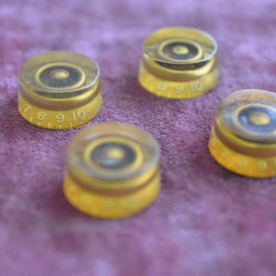 Vintage 1955 Gibson Gold Barrel Knobs Les Paul Goldtop 1954 Standard 1953 ES-175 image 5