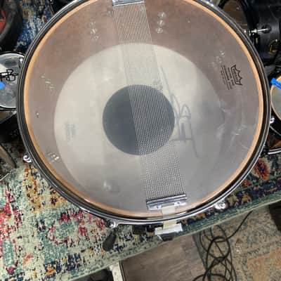 Terry Bozzio's Remo 1980s- 7x14" Quadura Snare Drum, Signed! image 22