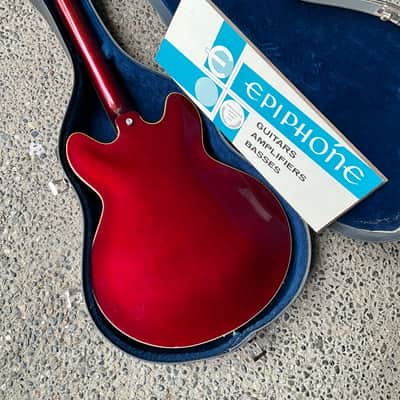 1967 Epiphone Riviera E-360TD - Sparkling Burgundy, Gibson-made ES-335 image 5