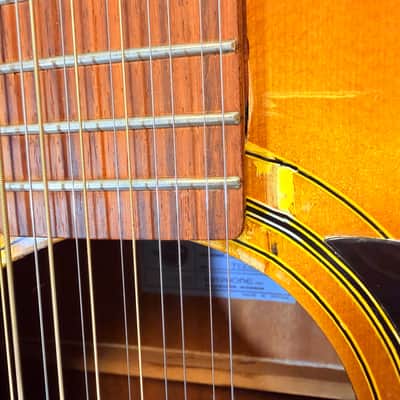 Epiphone FT-160 Texan-12 MIJ 12-String Acoustic Guitar w/ OHSC - Professionally Repaired 1972–1975 production image 3