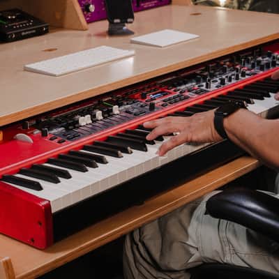 Baltic Birch Studio Desk | 9U Rack and 88-Key Keyboard Tray | Music Production Furniture image 3