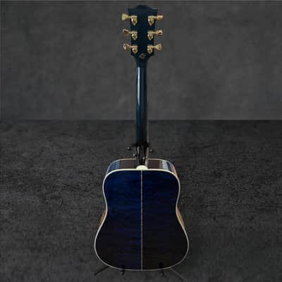 Gibson Custom Shop Dove Quilt Acoustic-Electric Guitar – Viper Blue image 13
