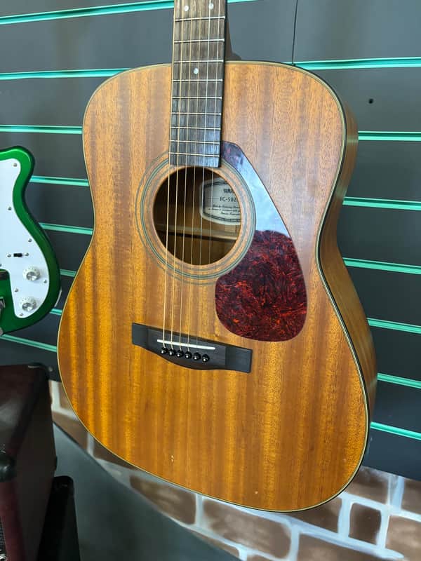 Yamaha FG502M Natural Open-Pore Acoustic Guitar | Reverb
