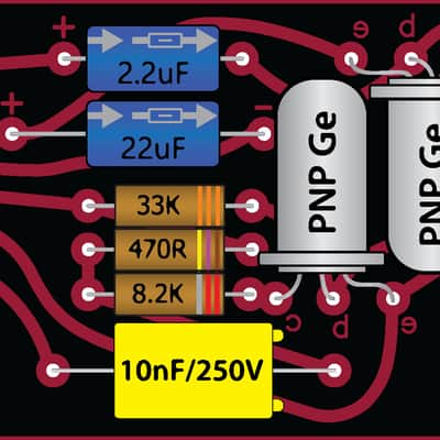 Arbiter Fuzz Face Iss.1. Replica PCB (Gold Plated) image 5