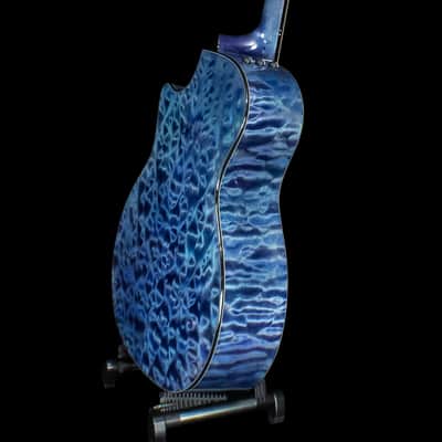 Taylor Custom Shop GA Grand Auditorium Acoustic Electric Guitar 2019 Blue/Purple Over Teal image 16