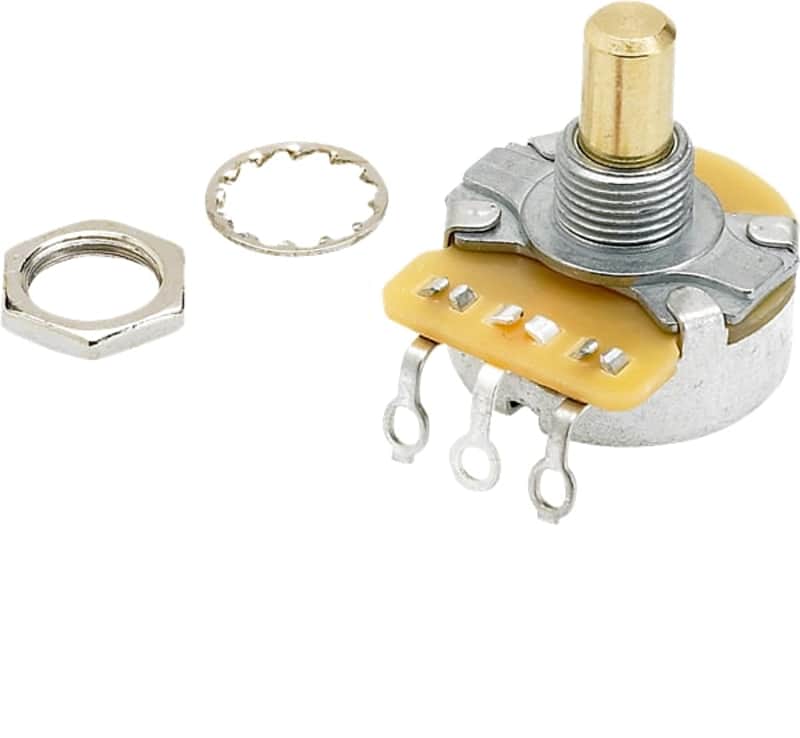 Fender Pure Vintage 250K Solid Shaft Potentiometer with Mounting Hardware image 1
