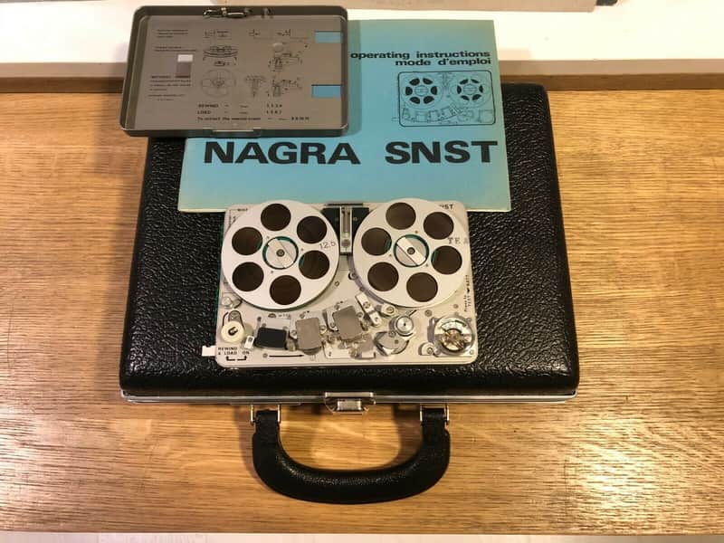 Nagra SNST Kudelski Tape Recorder & Remote Unit / Mic / SCUST - OUT / CASE image 1