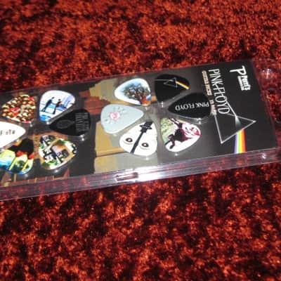 new in package (old stock) A+ Perri's Leather Ltd. / Perri's 12 Pack Of Pink Floyd Guitar Picks - Med Gauge - Celluloid Plastic, 351 shape - but slightly curved (LP12-PF1) LP12PF1 image 12