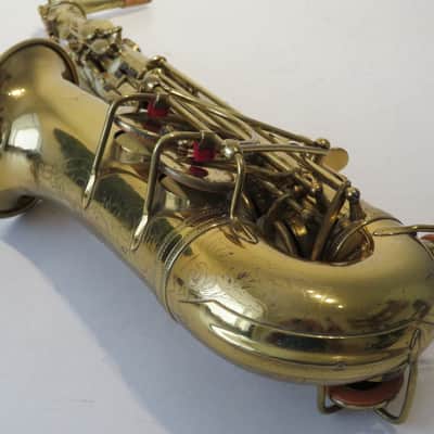 1933 Selmer Cigar Cutter Alto Saxophone - Great Playing sax imagen 8