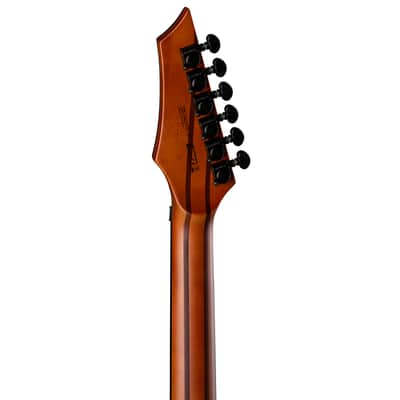 Dean Exile Select Floyd Neck-Thru Archtop, Satin Black Burst, EXILE SEL F NT QM SBB image 12