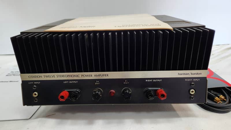Harman Kardon Vintage Citation Twelve, Solid State Stereo Power amp 2 x 60 watts 8 Ω , 1976 image 1